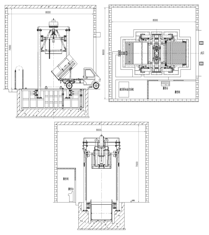 LGQ100TCLZ8 型 8 噸三缸四柱垂直式垃圾壓縮站建造方案 第8張
